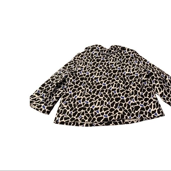 Sandro Giraffe Print Lined Jacket Peter Pan Collar - Picture 2 of 6
